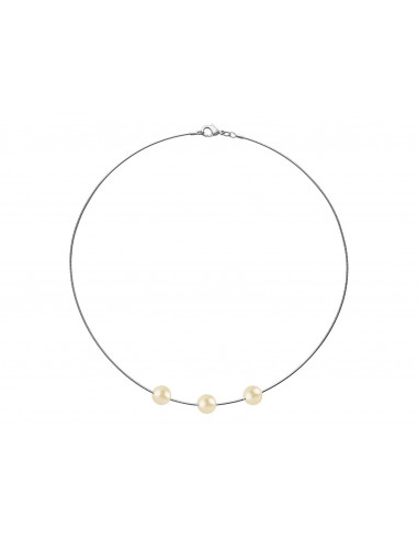 Collier Omega Perles de Culture - Argent - Raziel