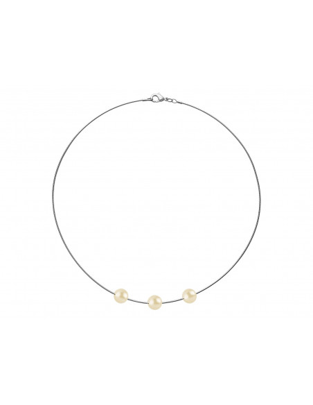 Collier Omega Perles de Culture - Argent - Raziel