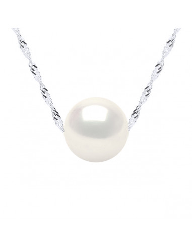 Collier Perle de Culture - Argent - Orchidée