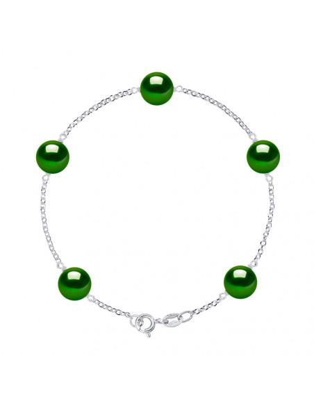 Bracelet Perle de Culture - Argent - Lotus