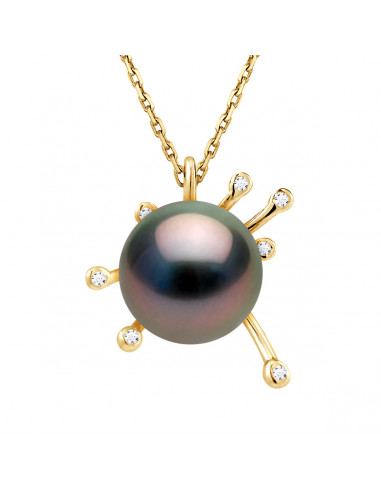 Collier Star Perle de Tahiti - Or-...