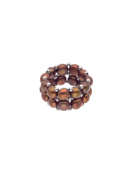 Bague 2 Rangs Perles de Culture - Talosia