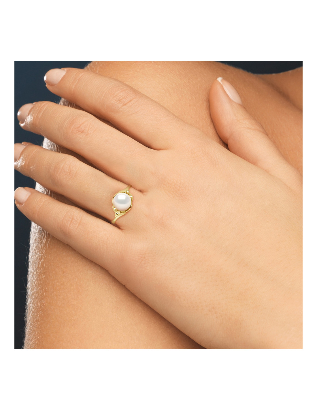 Bague Perle de Culture Or Kate