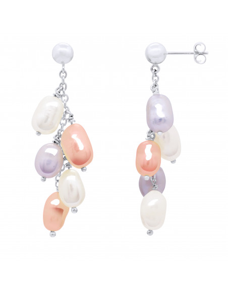 Boucles d'Oreilles Perles de Culture - Argent - Roxane