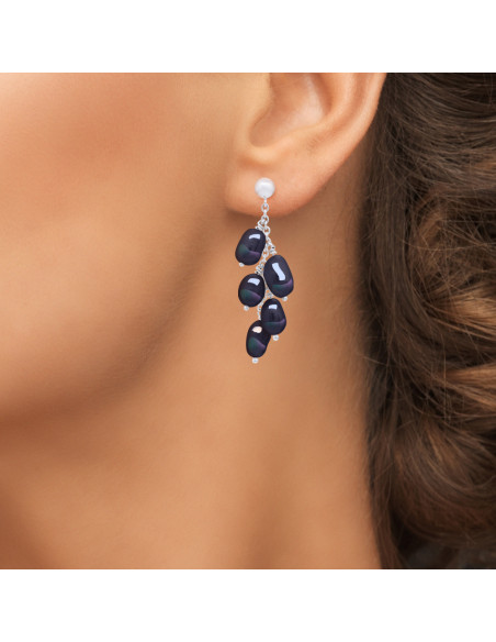 Boucles d'Oreilles Perles de Culture - Argent - Roxane