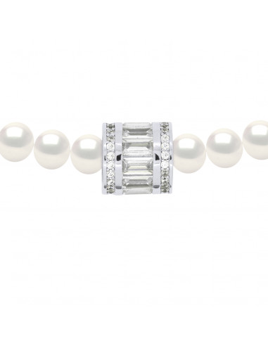 Collier Rang Tonneau Perles de Culture - Argent - Oriana