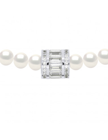 Collier Rang Tonneau Perles de...