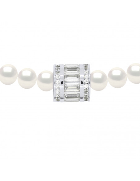 Collier Rang Tonneau Perles de Culture - Argent - Oriana
