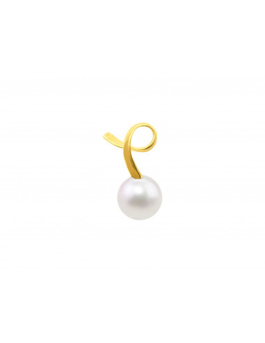 Pendentif - Perle de Culture - Or -...