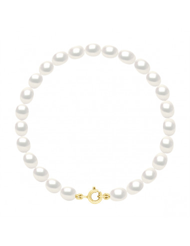 Bracelet Rang Perles de Culture - Or - Amber