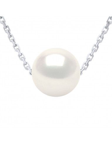 Collier Solitaire Perle de Culture - Argent - Lilas