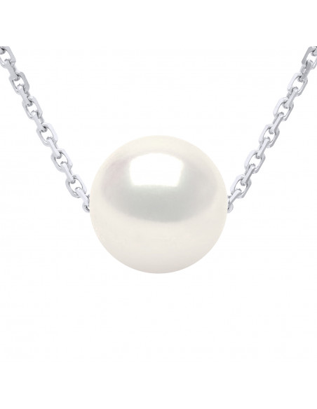 Collier Solitaire Perle de Culture - Argent - Lilas