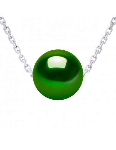 Collier Solitaire Perle de Culture - Argent - Lilas