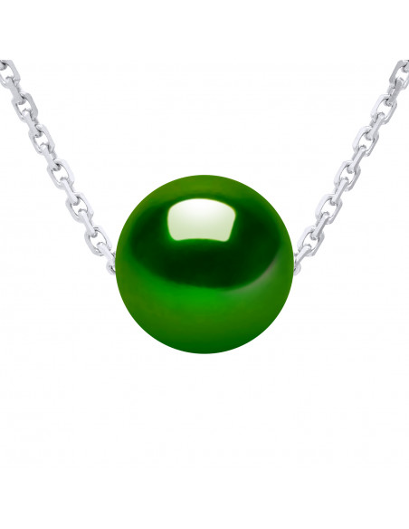 Collier Solitaire Perle de Culture - Argent - Lilas
