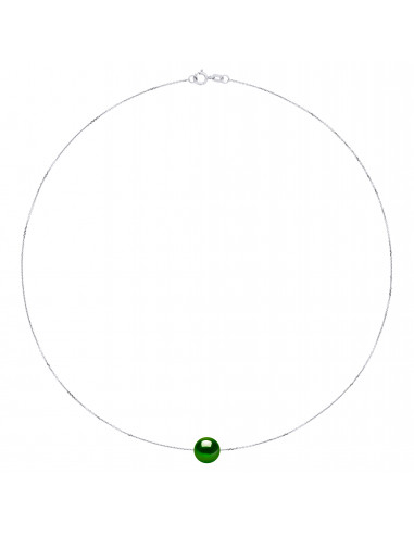 Collier Solitaire Perle de Culture -...