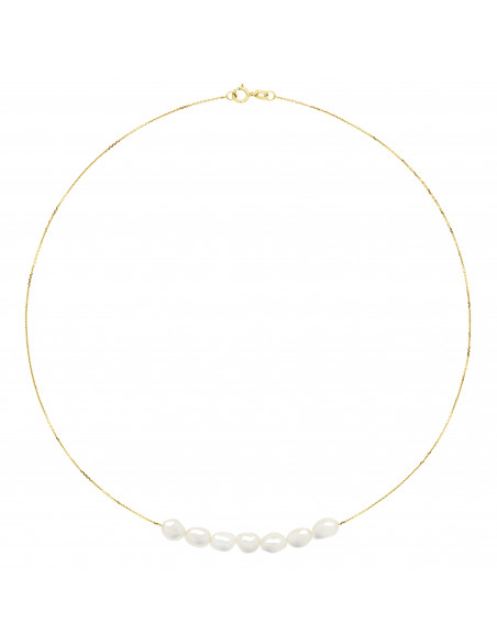 Collier 7 Perles de Cultures - Or - Gui