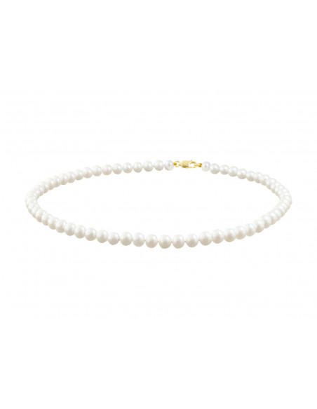 Collier Rang Perles de Culture - Or - Fleur