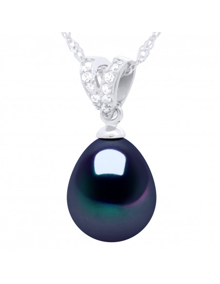 Collier V Perle de Culture - Argent - Dille
