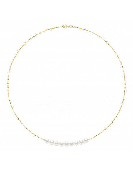 Collier 9 Perles de Culture - Or - Cosmos