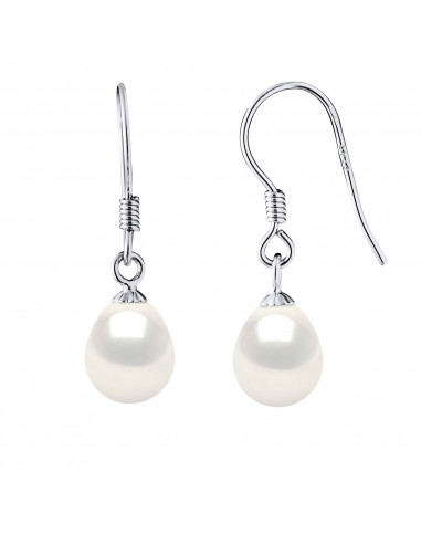 Boucles d'Oreilles Perles de Culture - Argent - Abbie