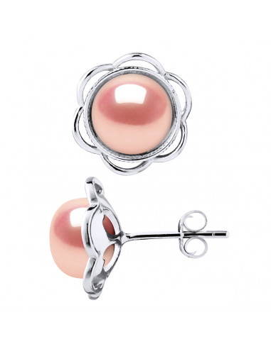 Boucles d'Oreilles Perles de Culture - Argent - Elise