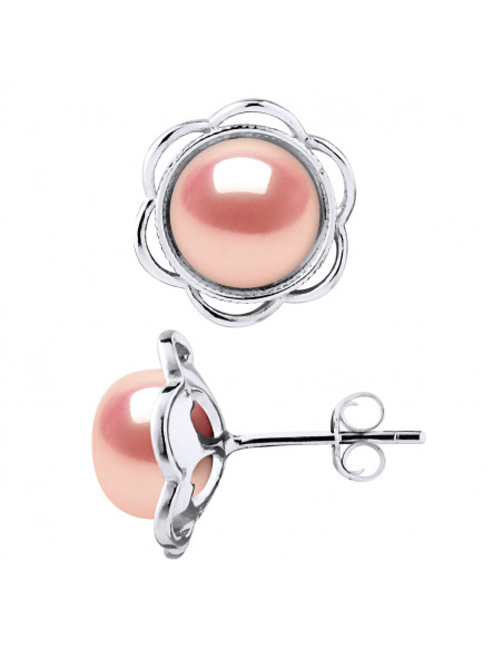 Boucles d'Oreilles Perles de Culture - Argent - Elise