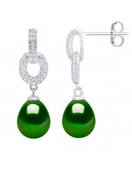 Boucles d'Oreilles Perles de Culture - Argent - Zalos