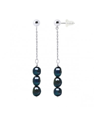 Boucles Oreilles Perles de Culture -...