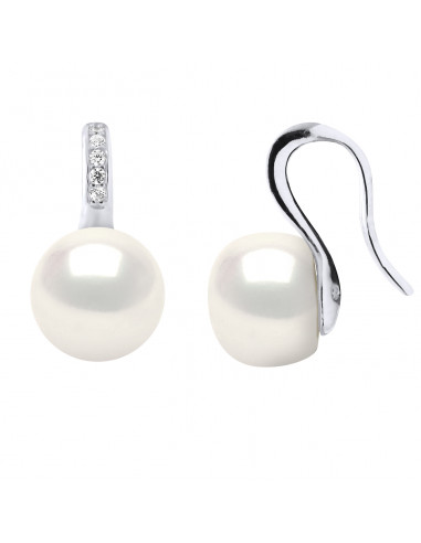 Boucles d'Oreilles Perles de Culture - Argent - Estelle