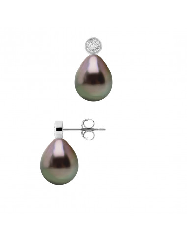 Boucles d'Oreilles Perles de Tahiti - Or - Melody