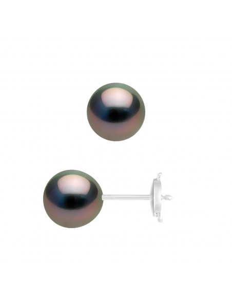 Boucles d'Oreilles Perles de Tahiti - Or - Ludmila