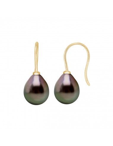 Boucles d'Oreilles Perle de Tahiti -...