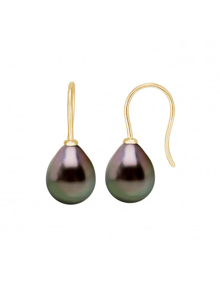 Boucles d'Oreilles Perle de Tahiti - Or - Joy