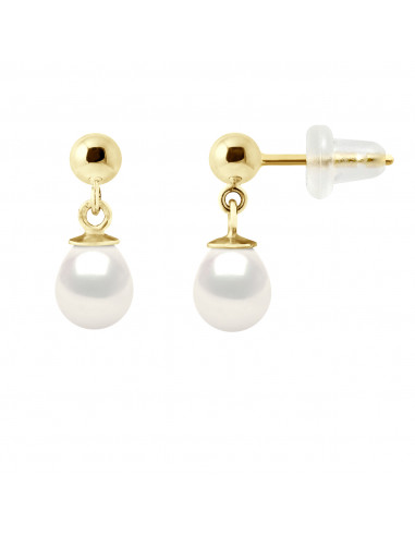 Boucles d'Oreilles Perles de Culture...