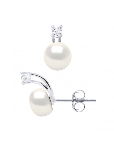 Boucles d'Oreilles Perles Culture - Argent - Awa