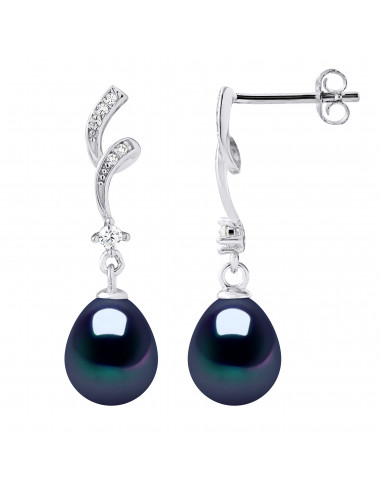Boucles d'Oreilles Perles de Culture - Argent - Nathalie