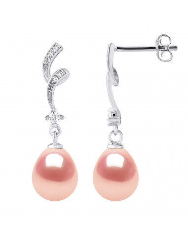 Boucles d'Oreilles Perles de Culture - Argent - Nathalie