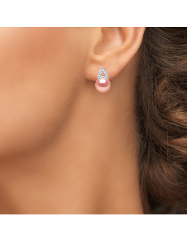 Boucles d'Oreilles Perles de Culture...