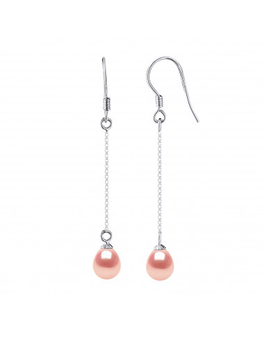 Boucles d'Oreilles Perles de Culture - Argent - Lucile