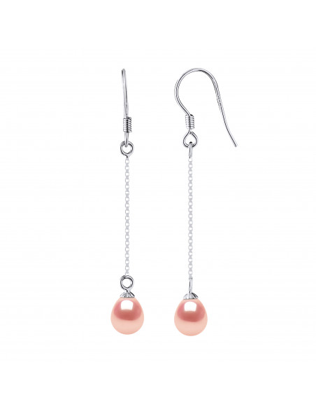 Boucles d'Oreilles Perles de Culture - Argent - Lucile