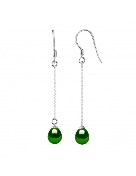 Boucles d'Oreilles Perles de Culture - Argent - Lucile