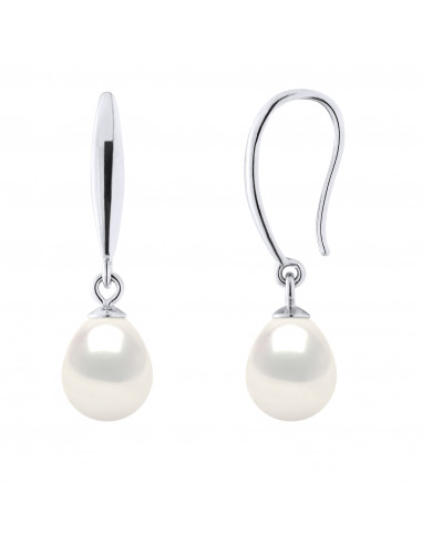 Boucles d'Oreilles Perles de Culture - Argent - Celeste