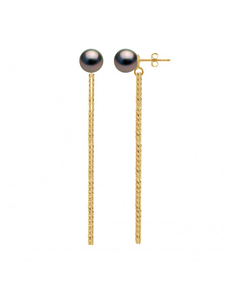 Boucles d'Oreilles Perles de Tahiti - Or - Ranone