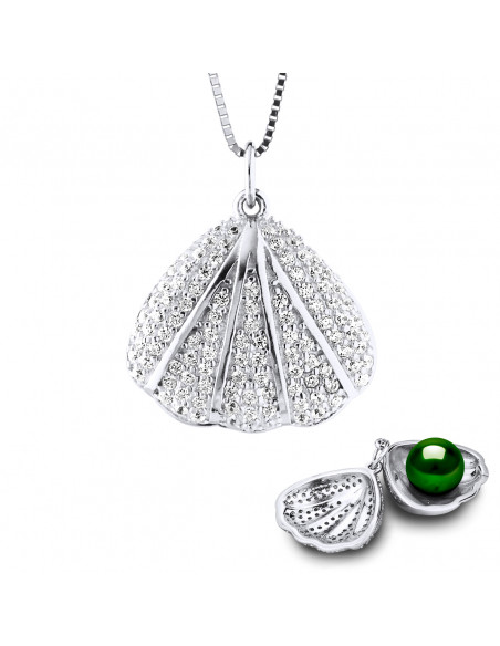 Collier Coquillage Perle de Culture - Argent - Néa