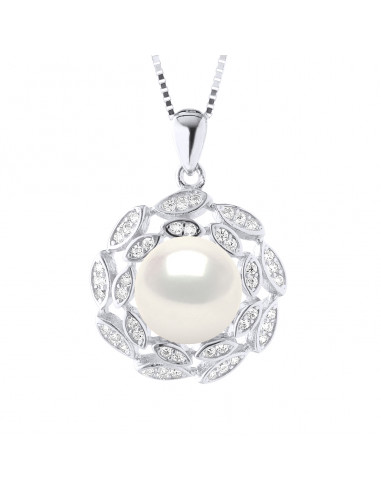 Collier Fleur Perle de Culture - Argent - Oxa