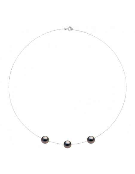 Collier 3 Perles de Tahiti - Or - Lantana