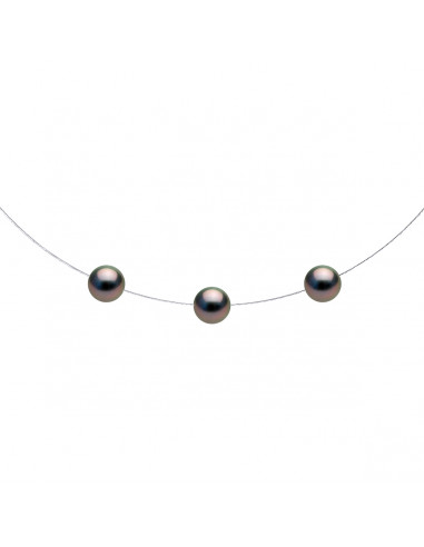 Collier 3 Perles de Tahiti - Or - Lantana