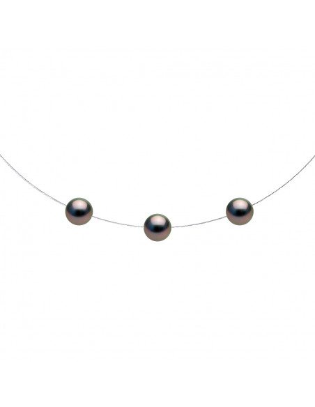 Collier 3 Perles de Tahiti - Or - Lantana