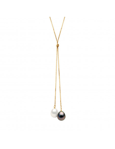 Collier Cascade Perles de Culture - Or - Lotus