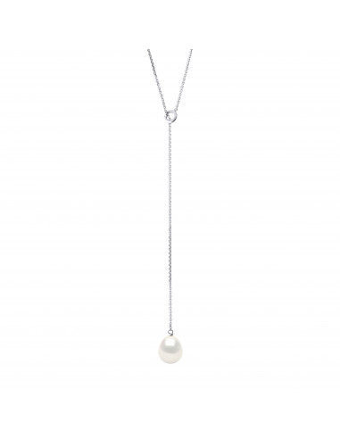 Collier Lasso Perle de Culture - Or - Lin